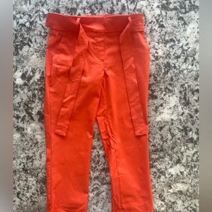 Jules & Leopold orange cropped/capri pants. Size Small